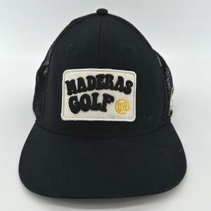 Maderas Golf Club Pukka Black Mesh Trucker Hat Snapback Cap Course Swag Excellen